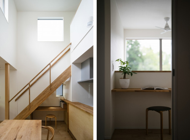 デスクスペースを散りばめて minimalistisch-arbeitszimmer