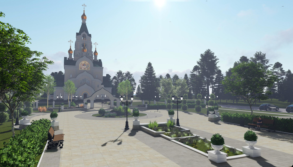 Проект городского сквера в г. Когалым, ХМАО