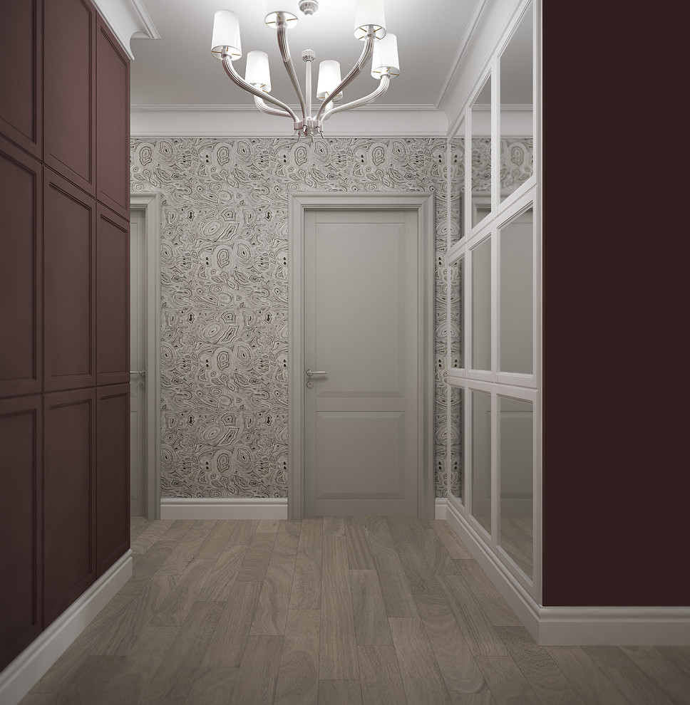 Marsala and Marble Интерьер квартиры для семьи с двумя дочками.