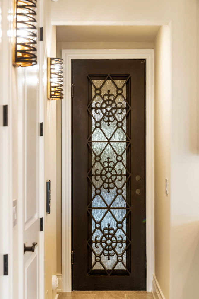 Wine cellar - mediterranean wine cellar idea in Seattle