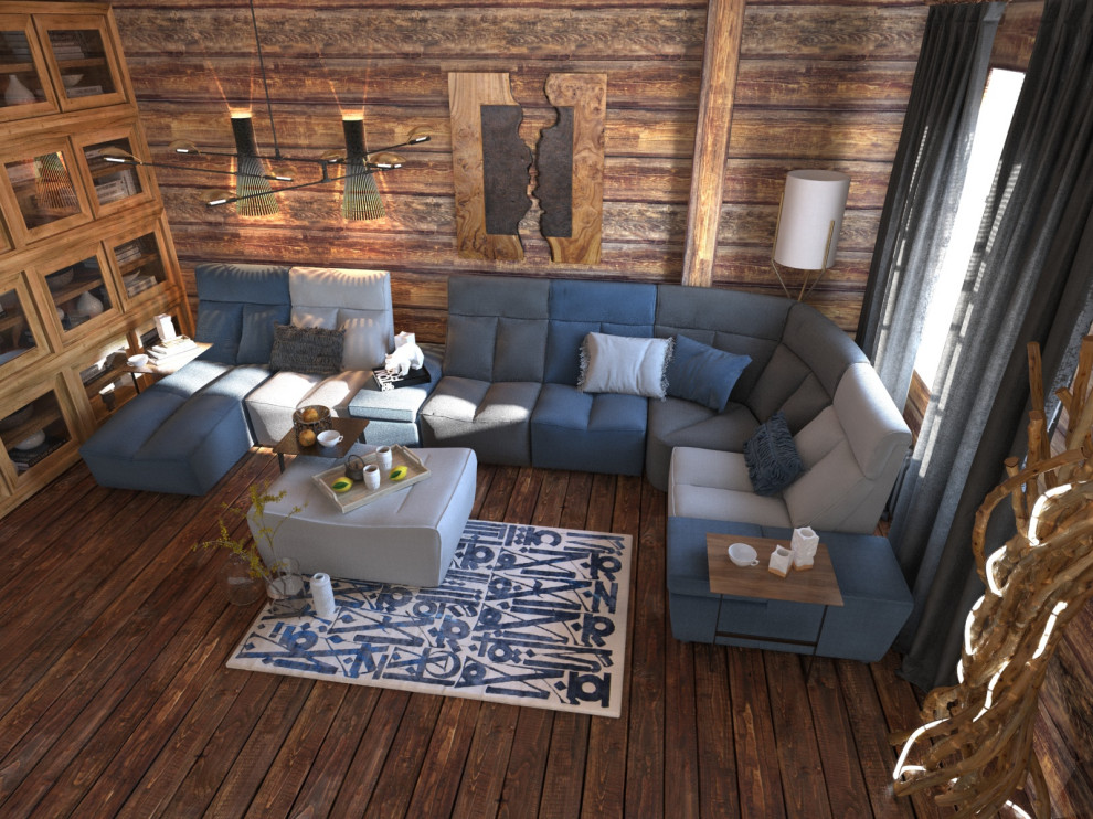 Гостиная в загородном доме