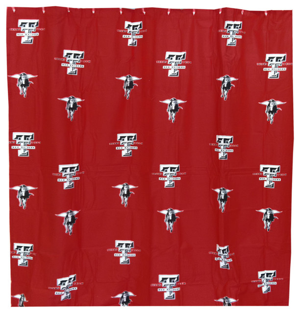 Ncaa Texas Tech Red Raiders Shower Curtain Bathroom Ncaa Texas Tech Red Raiders Shower Curtain Bathroom