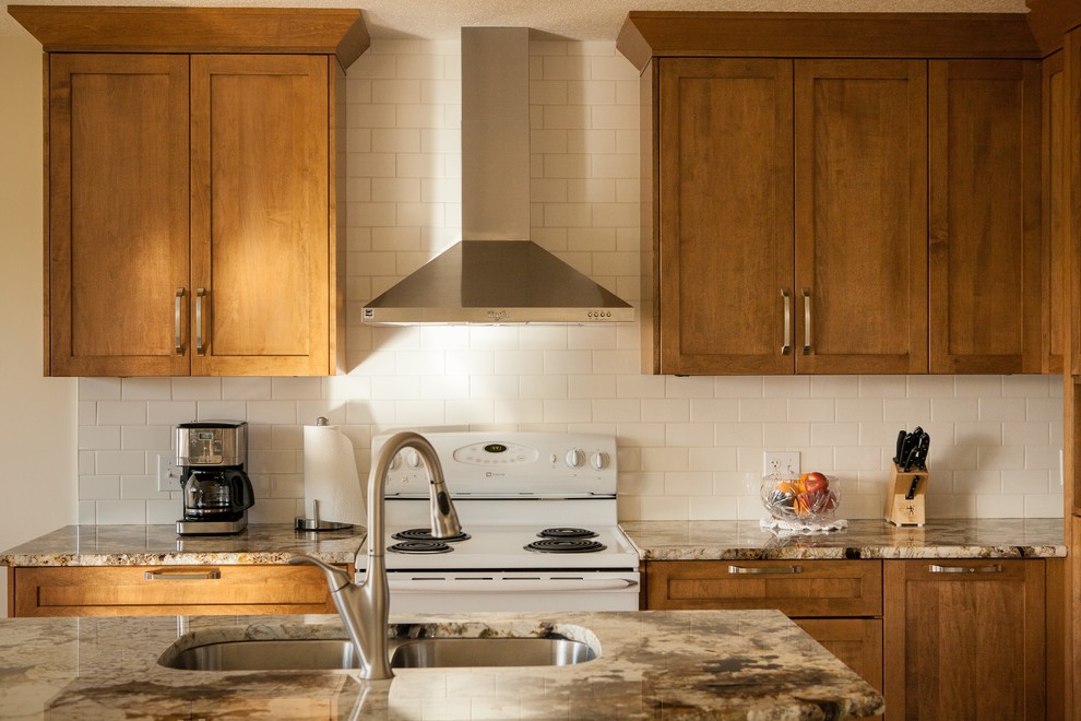 Inspiration for a transitional kitchen remodel in Calgary