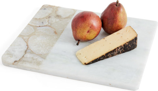 Barclay Cheese Board, Natural Polished Marble, Agate