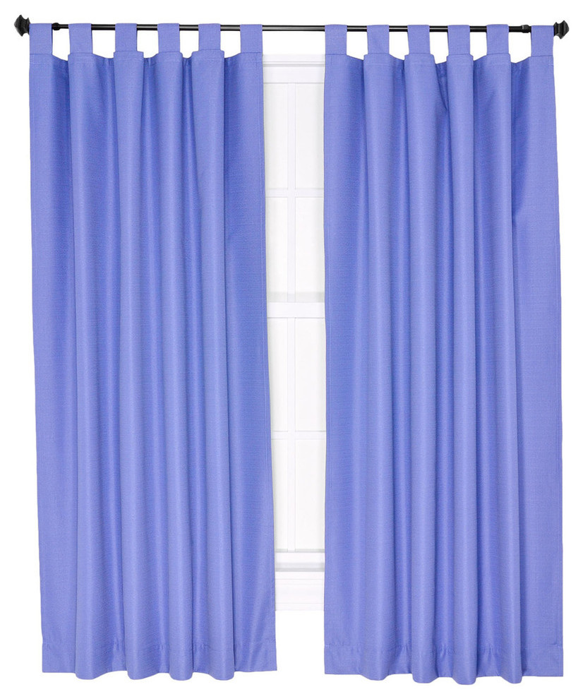Ellis Curtain Crosby Thermal Insulated 80"x84" Tab Top Foamback Curtains, Slate