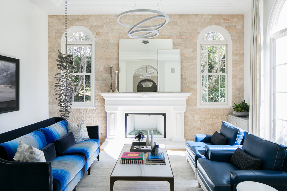 Living room - traditional living room idea in Orange County