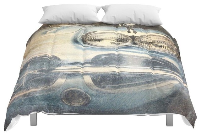 Society6 Corvette Comforter Contemporary Comforters And