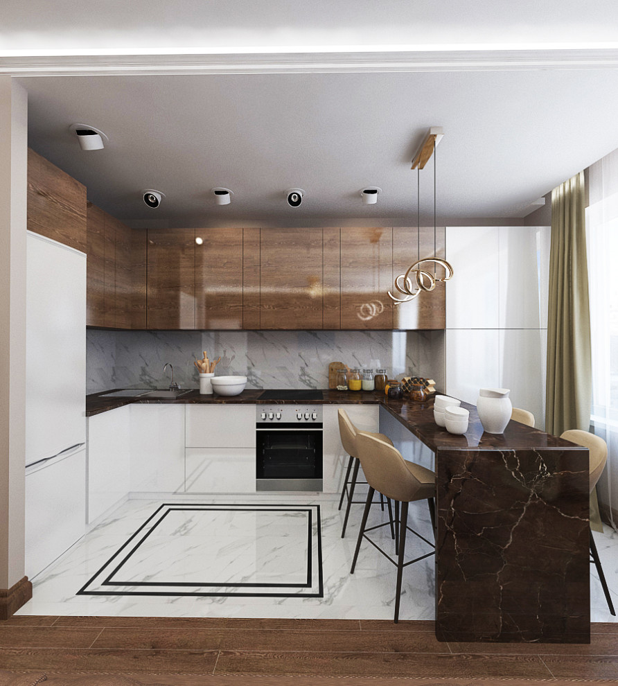 Интерьер квартиры 87 м2 в ЖК Домашний