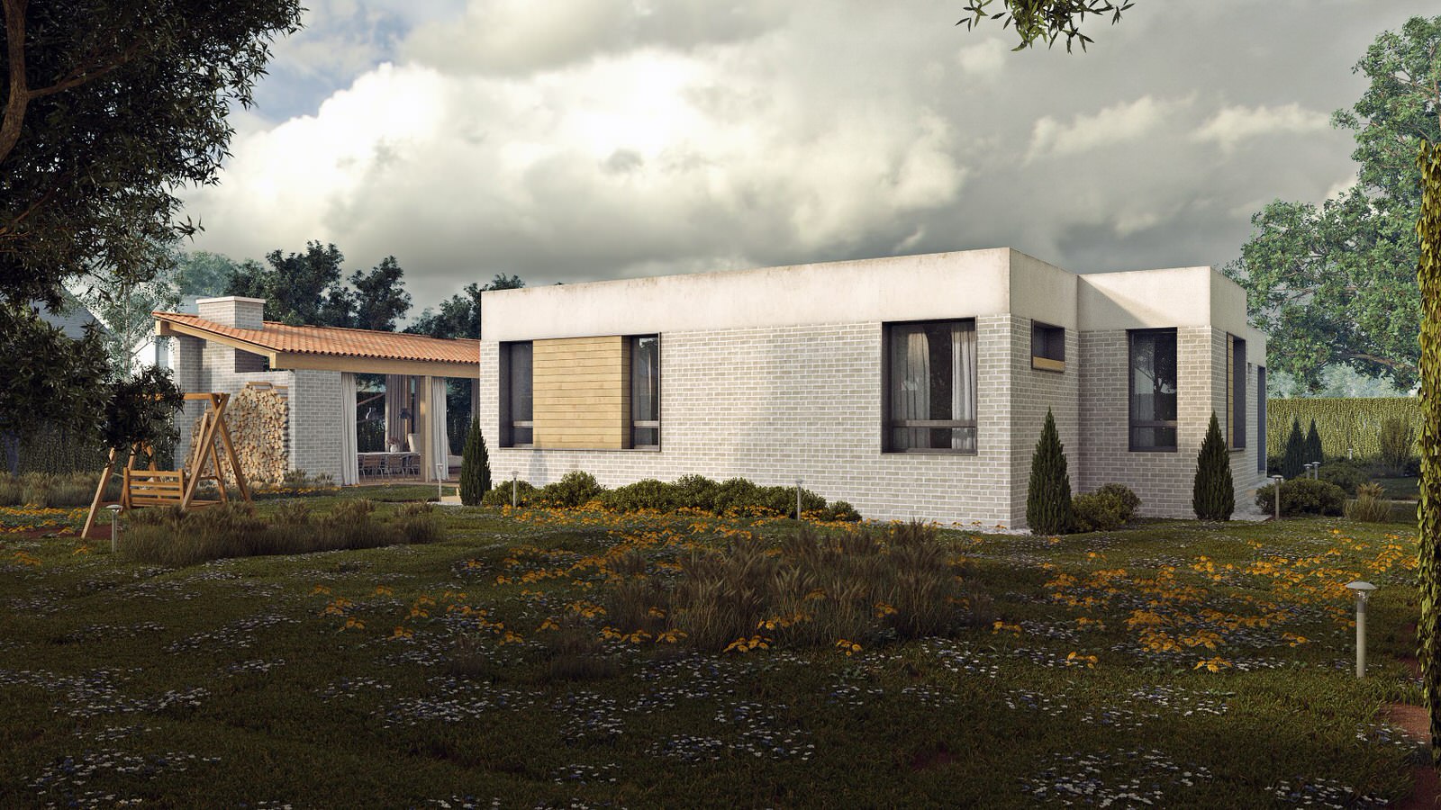 Дом с террасой