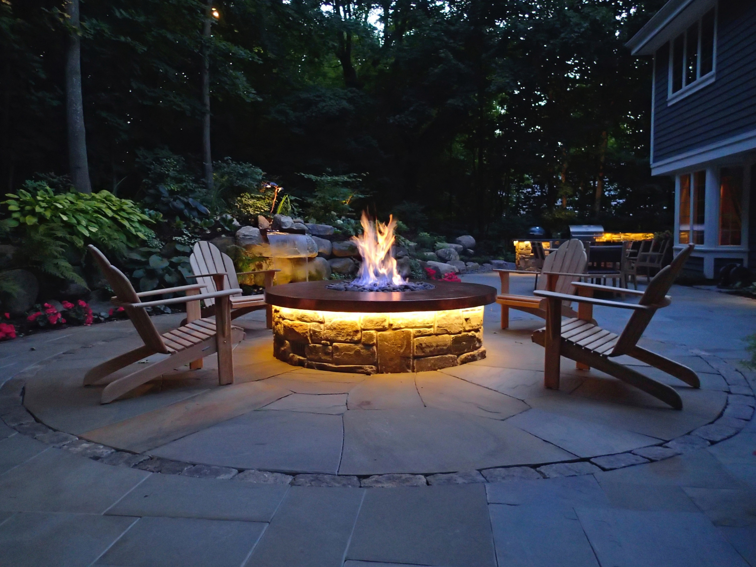 Orono Copper and Stone Landscape