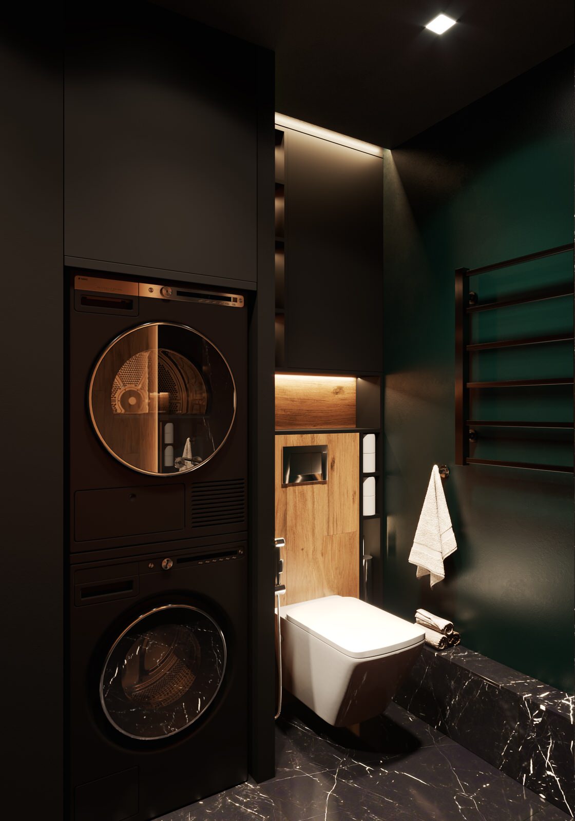 Квартира в черных тонах