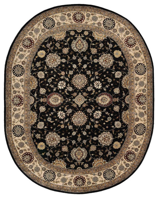 Nourison 2000 2204 Navy Blue Oval Area Rug, 7'6"x9'6" OVAL