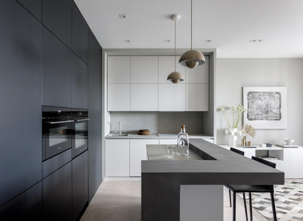 Кухня-гостиная в современном стиле