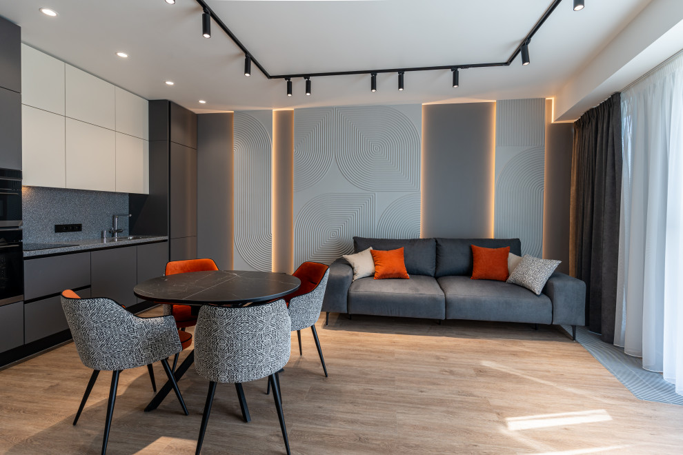 Ремонт двухкомнатной квартиры с  кухней-гостиной