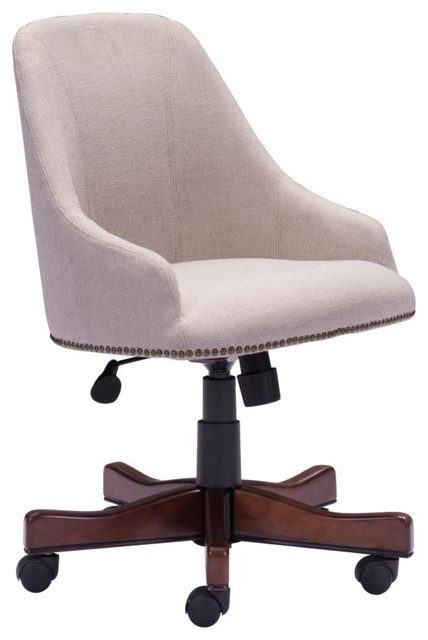 Contemporary Office Chair modern contemporary office chair, beige fabric - transitional Contemporary Office Chair modern contemporary office chair, beige fabric - transitional