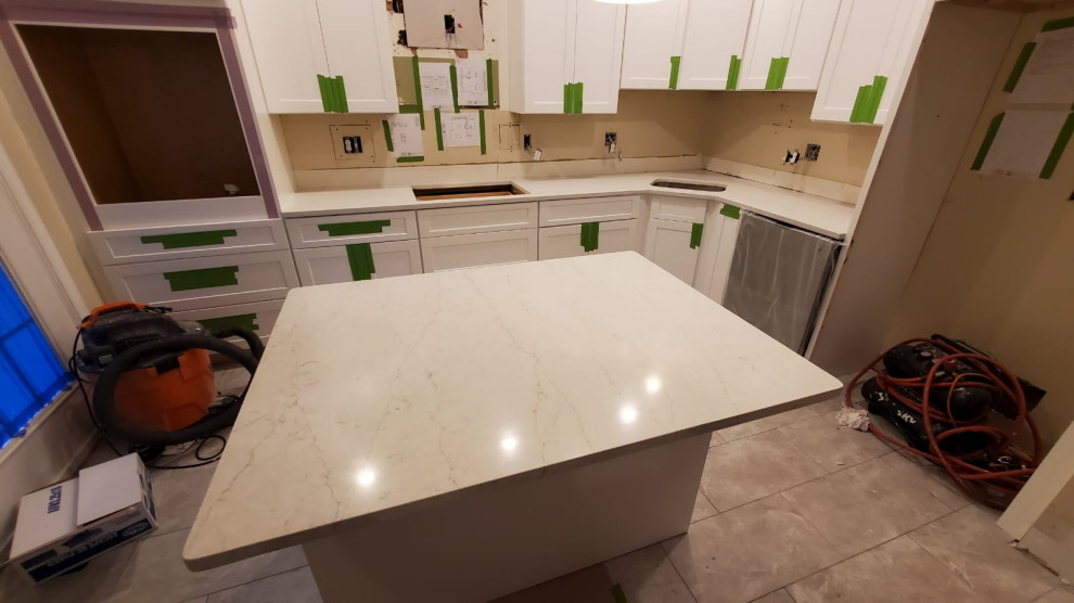 Photo of a mid-sized kitchen in DC Metro with multiple islands.