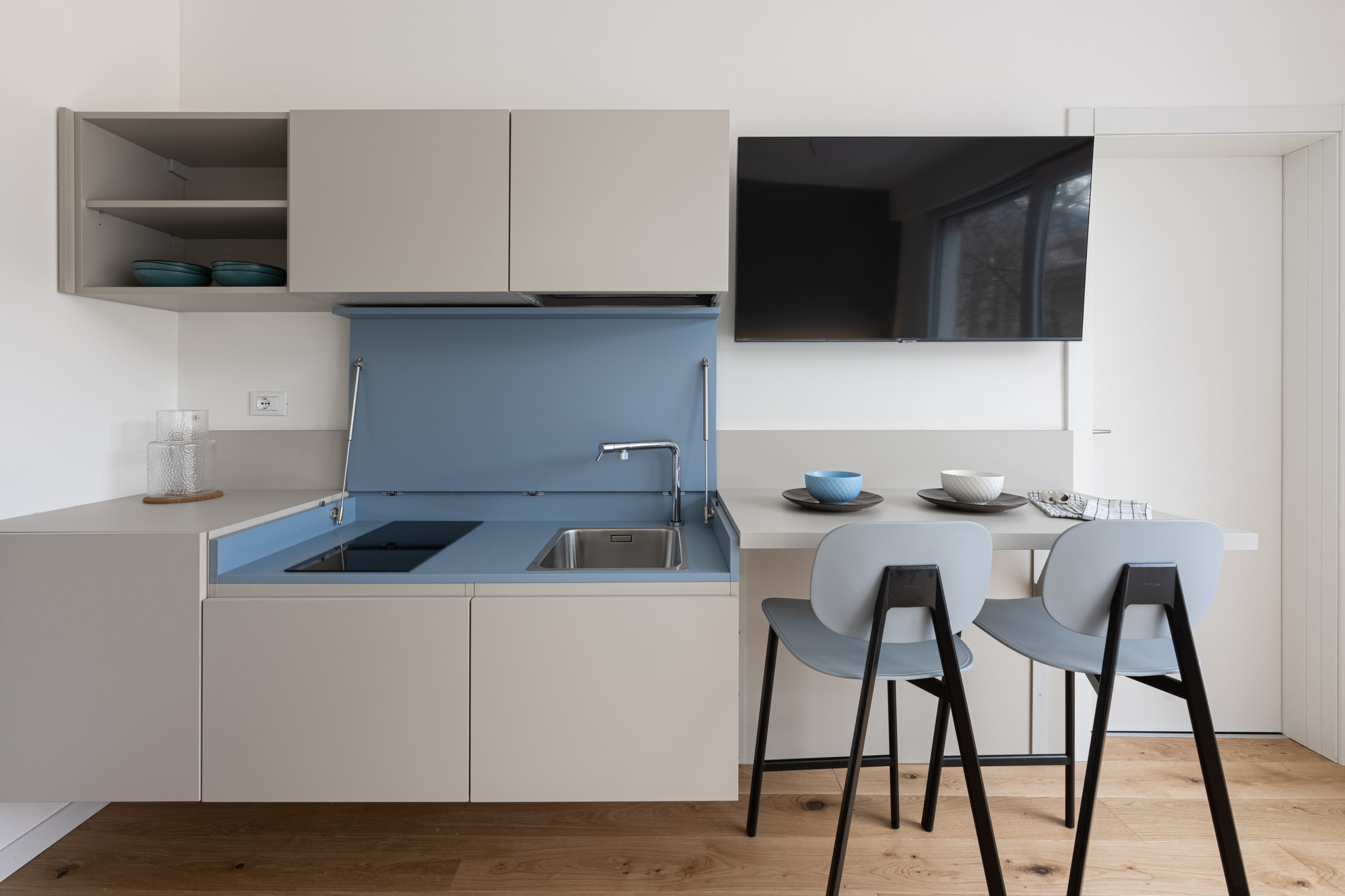 Blue apartment