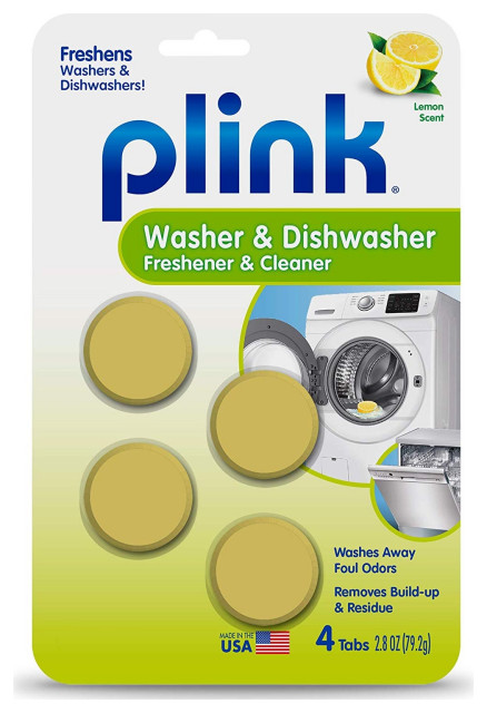 Plink PAL124T Washer and Dishwasher Freshener Cleaner, Lemon Scent