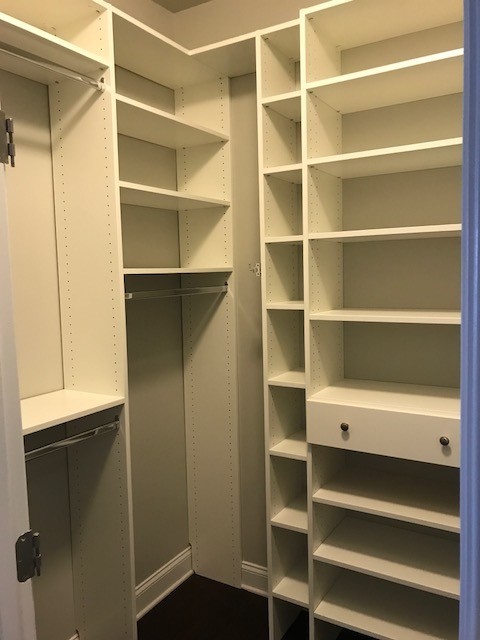 Master walk-in closet in Mauldin, SC