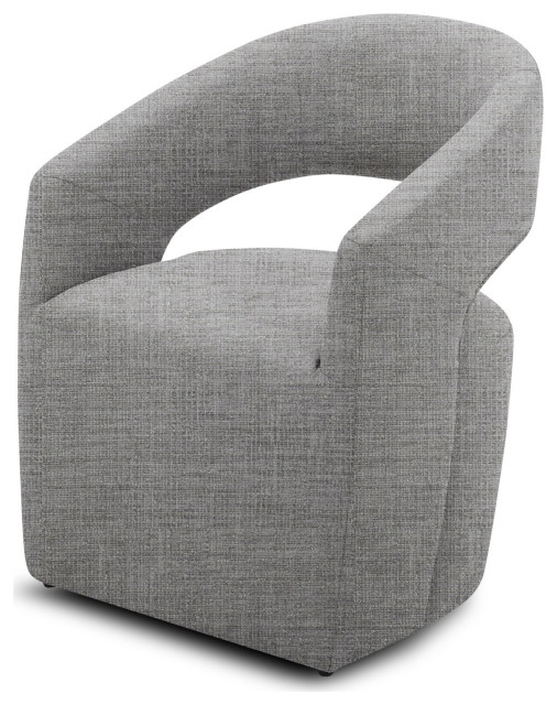 Angie Modern Grey Fabric Accent Chair Modern Armchairs And Accent