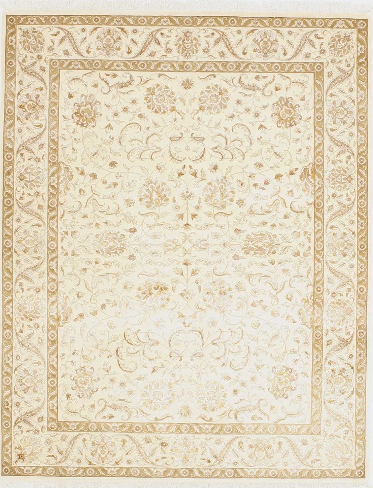 Radiance Rug, Ivory and Ivory, 9'11"x7'11", 9'11"x 7'11" Transitional
