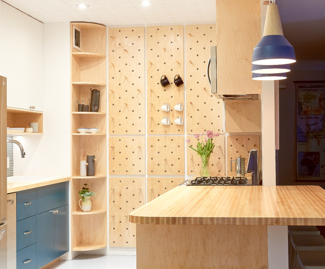 SpaceSaving Pegboard Boosts a Kitchen’s Storage and Style