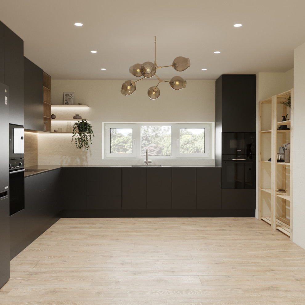 Стеллаж деревянный БОР 2 / Стеллажная система в