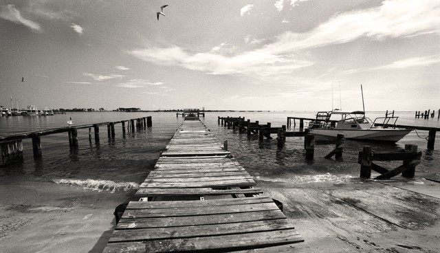 Old rickety fishing pier biloxi mississippi fine art black white photography Old rickety fishing pier biloxi mississippi fine art black white photography