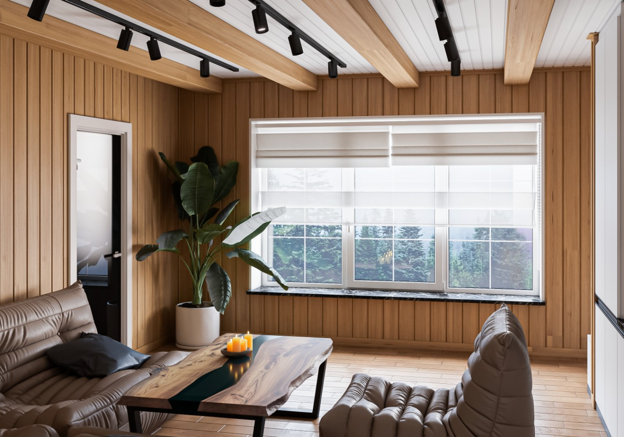 Дизайн интерьера бани 80 м²