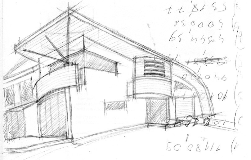 Размышление с карандашом - наброски, малоэтажные частные дома и таунхаусы