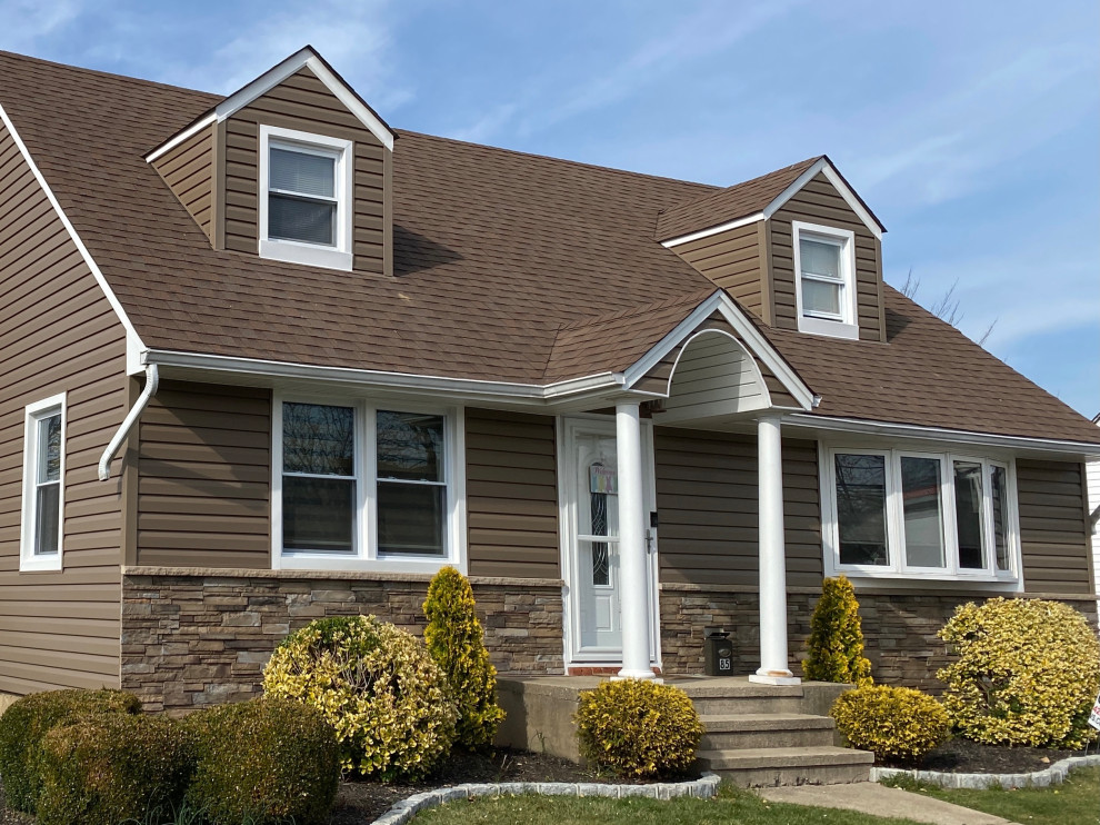 Farmingdale Siding Dark Drift & Plum Creek Alpha Windows & Siding