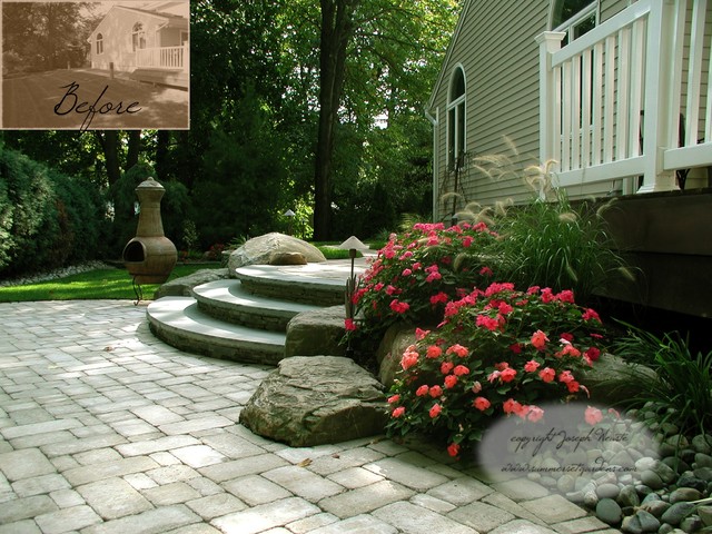 Eclectic Outdoor Newark Patio & Stone Steps eclectic-patio