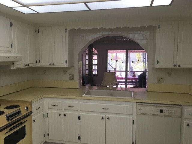 Schweitzer's painted kitchen