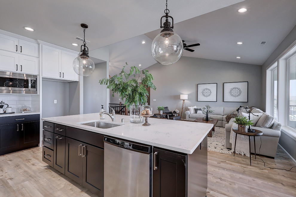 Inspiration for a transitional kitchen remodel in Seattle