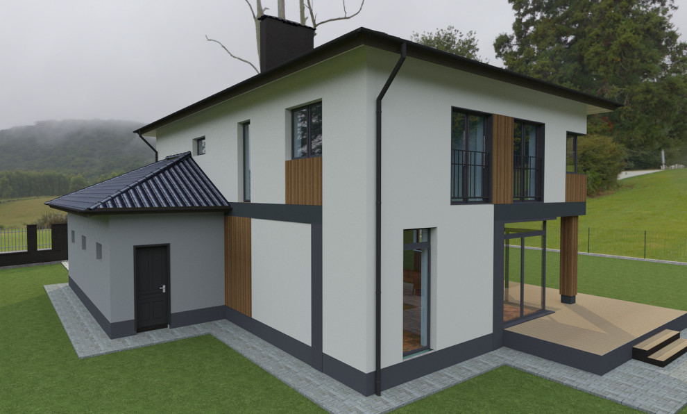 Дизайн-проект фасада. Современные стили