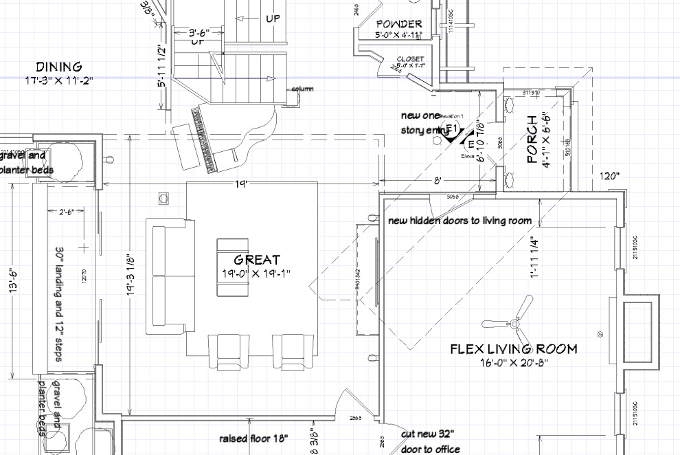 Please help with furniture placement in twostory family room