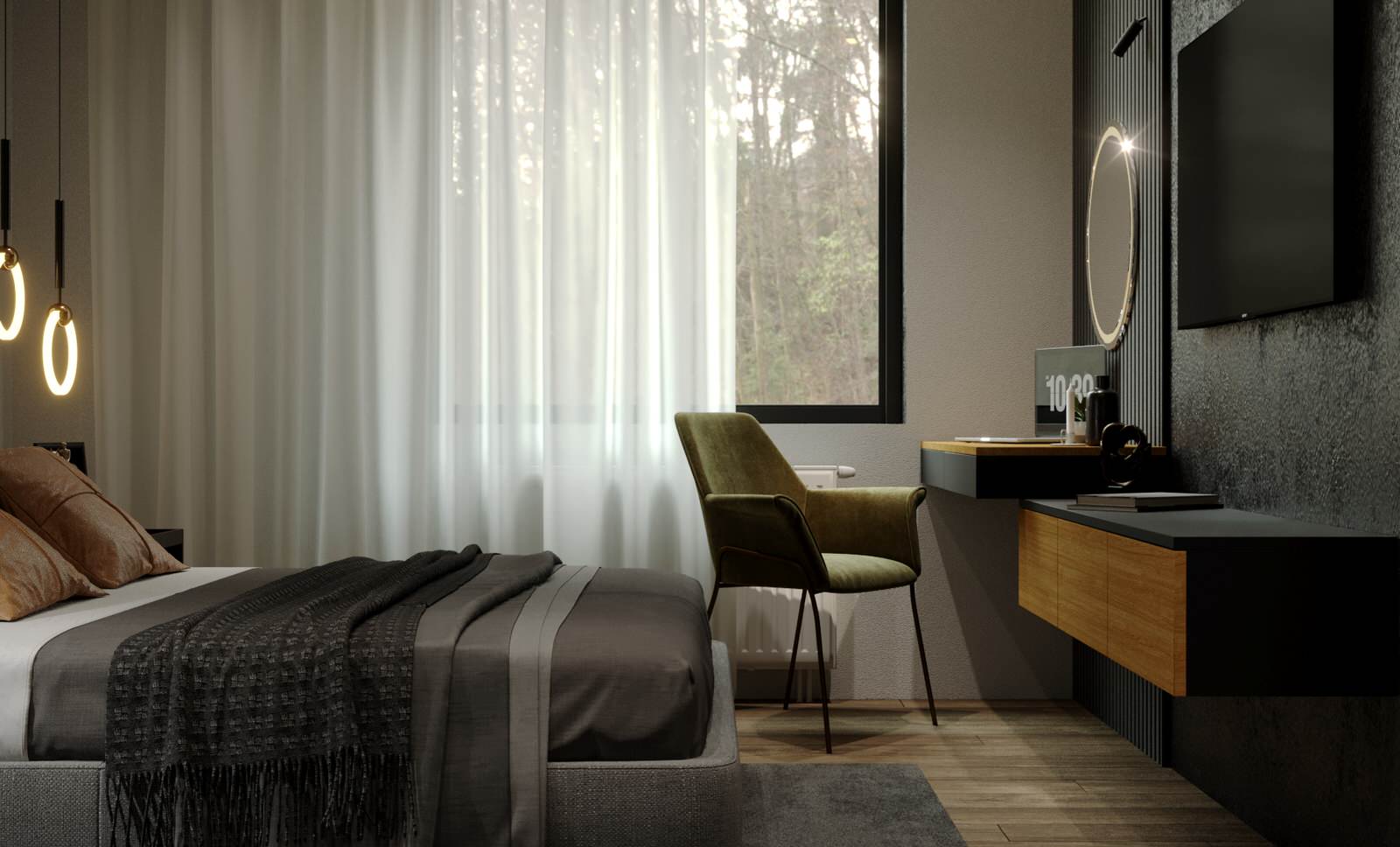 Интерьер Частного дома 110 м2. Современный интерьер для молодой пары