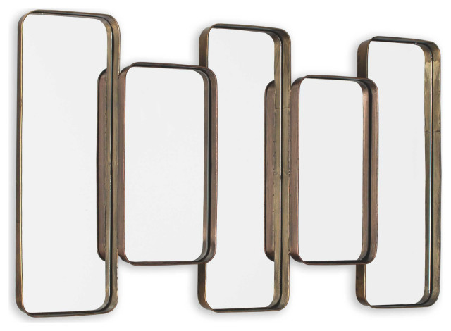 Orson Bronze Metal Wall Mirror - Contemporary - Wall Mirrors - by ...