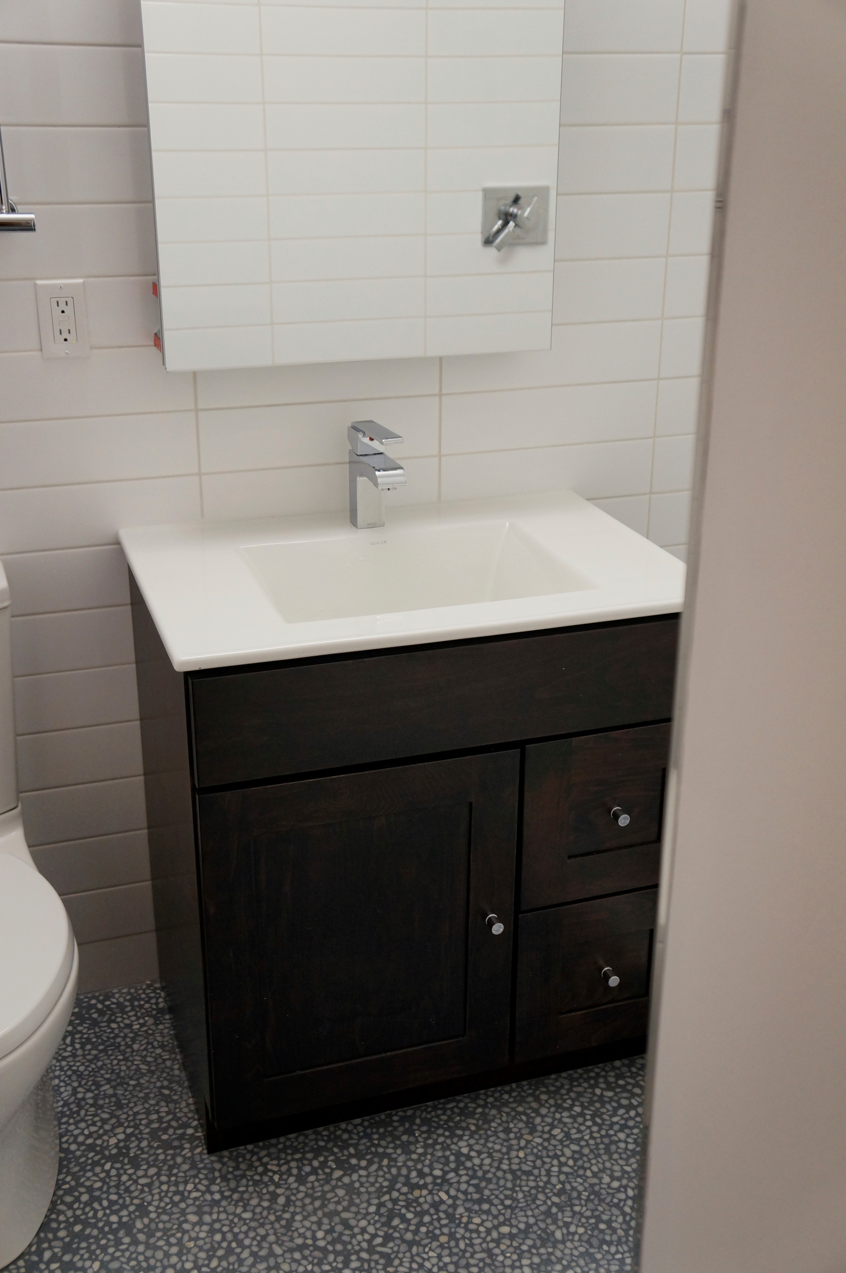 mid century bathroom remodel