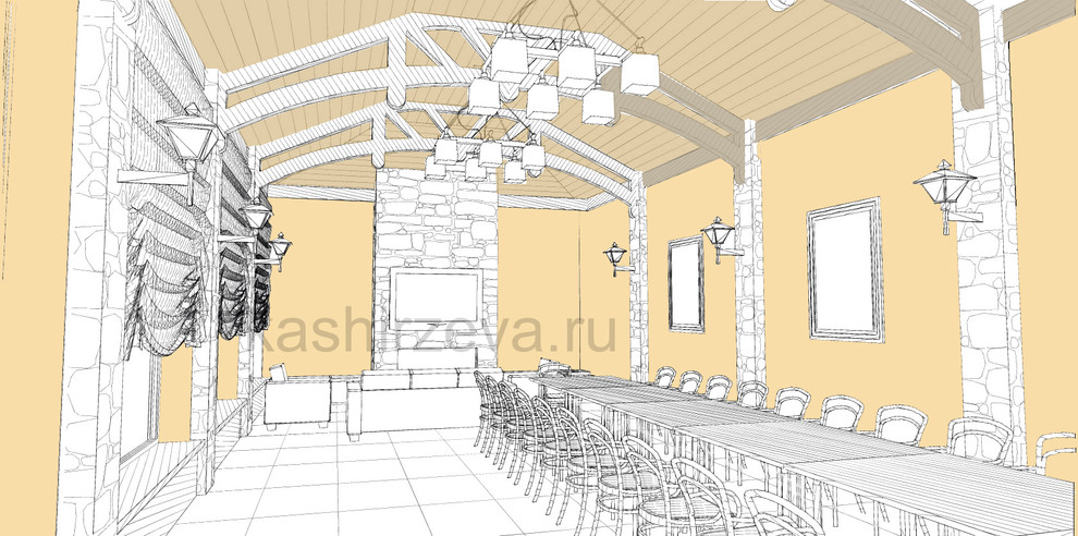 Беседка барбекю