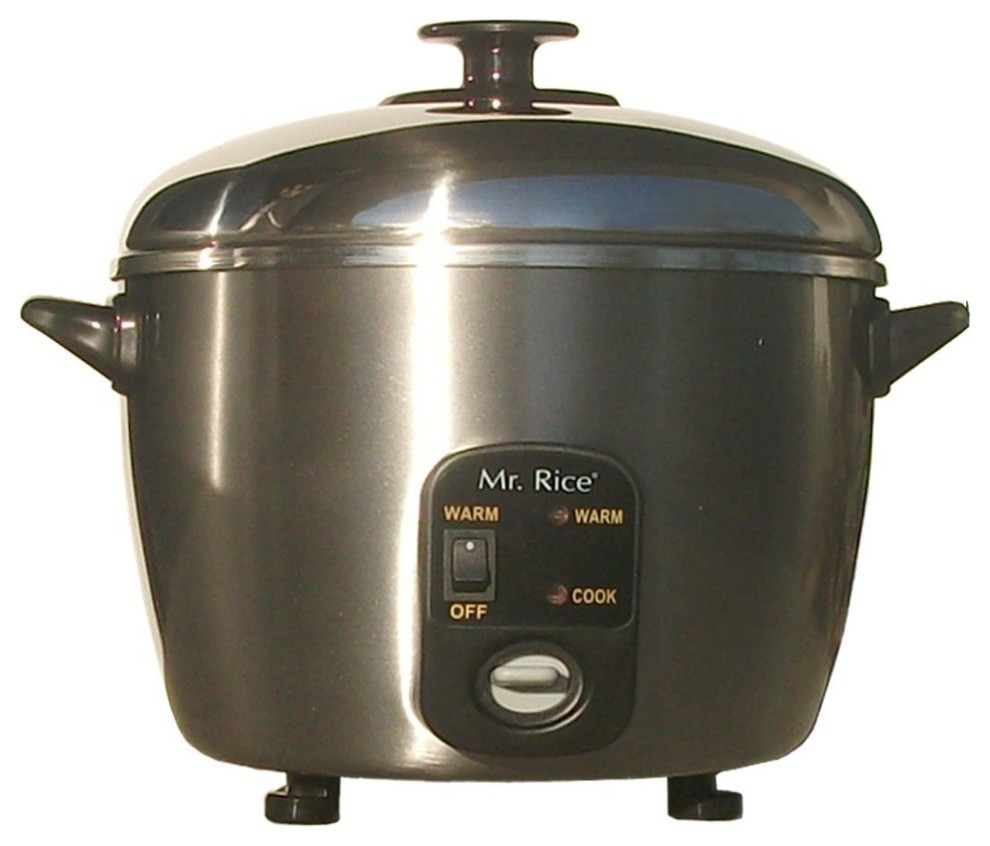 3-Cups Stainless Steel Rice Cooker / Steamer