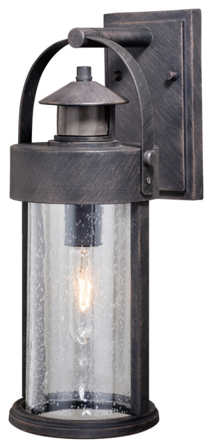 Cumberland Iron Motion Sensor Dusk To Dawn Outdoor Wall Light Transitional Lights And Sconces By Hedgeapple Houzz - Motion Sensor Wall Sconce Outdoor