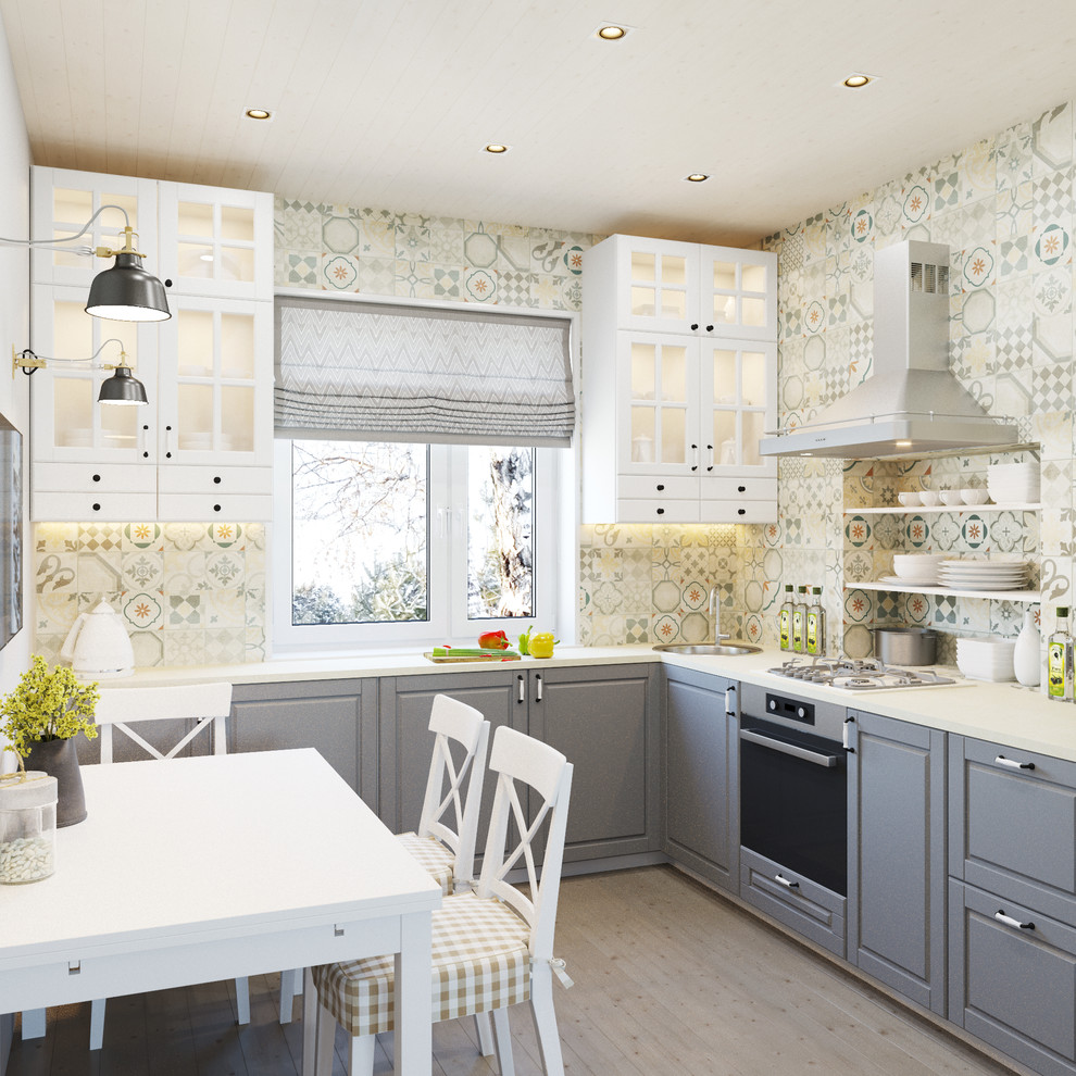 Гостиная-кухня в загородном доме