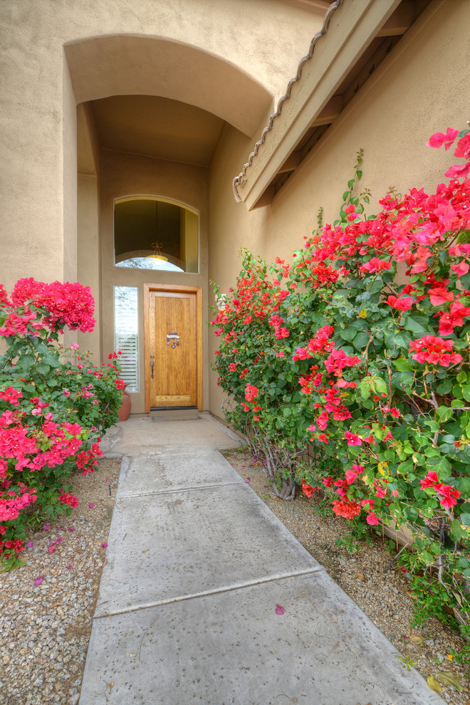 Mediterranean exterior home idea in Phoenix