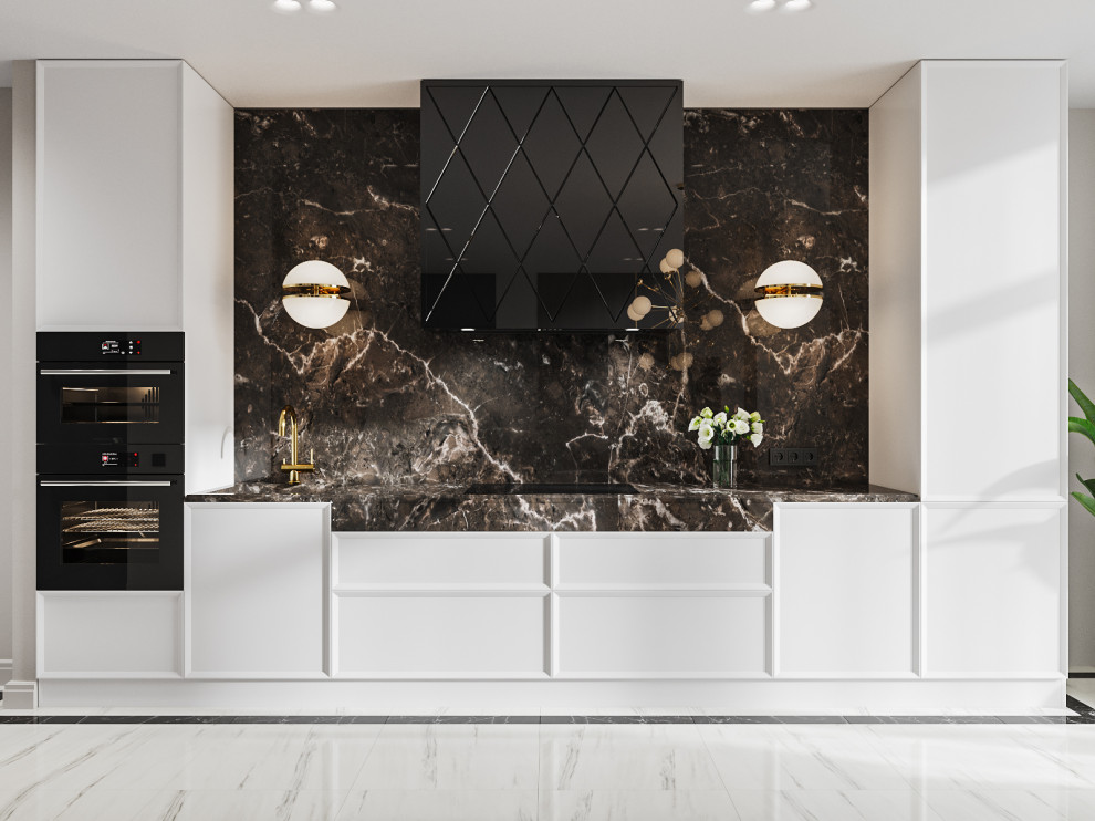 Яркий неоклассический интерьер