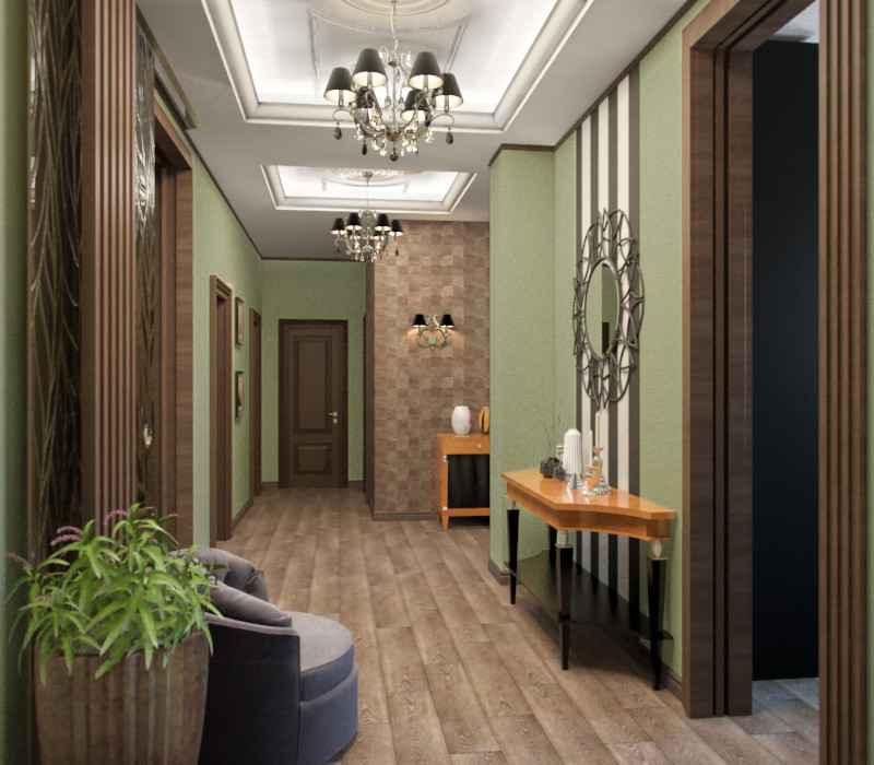 Проект загородного дома в стиле фьюжн.