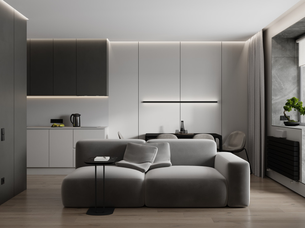 Студия в стиле минимализм ЖК Дом на Анри