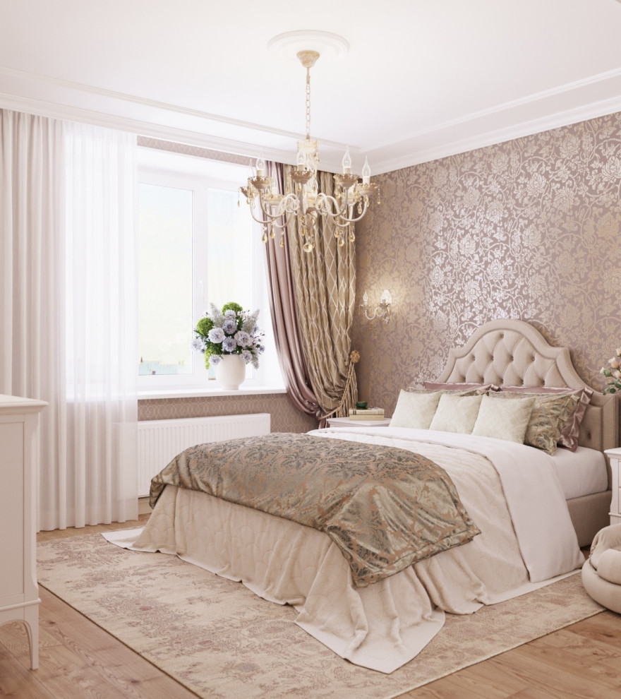 Новицкая, проект 2х комнатной квартиры в классическом стиле