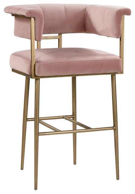 blush pink barstool