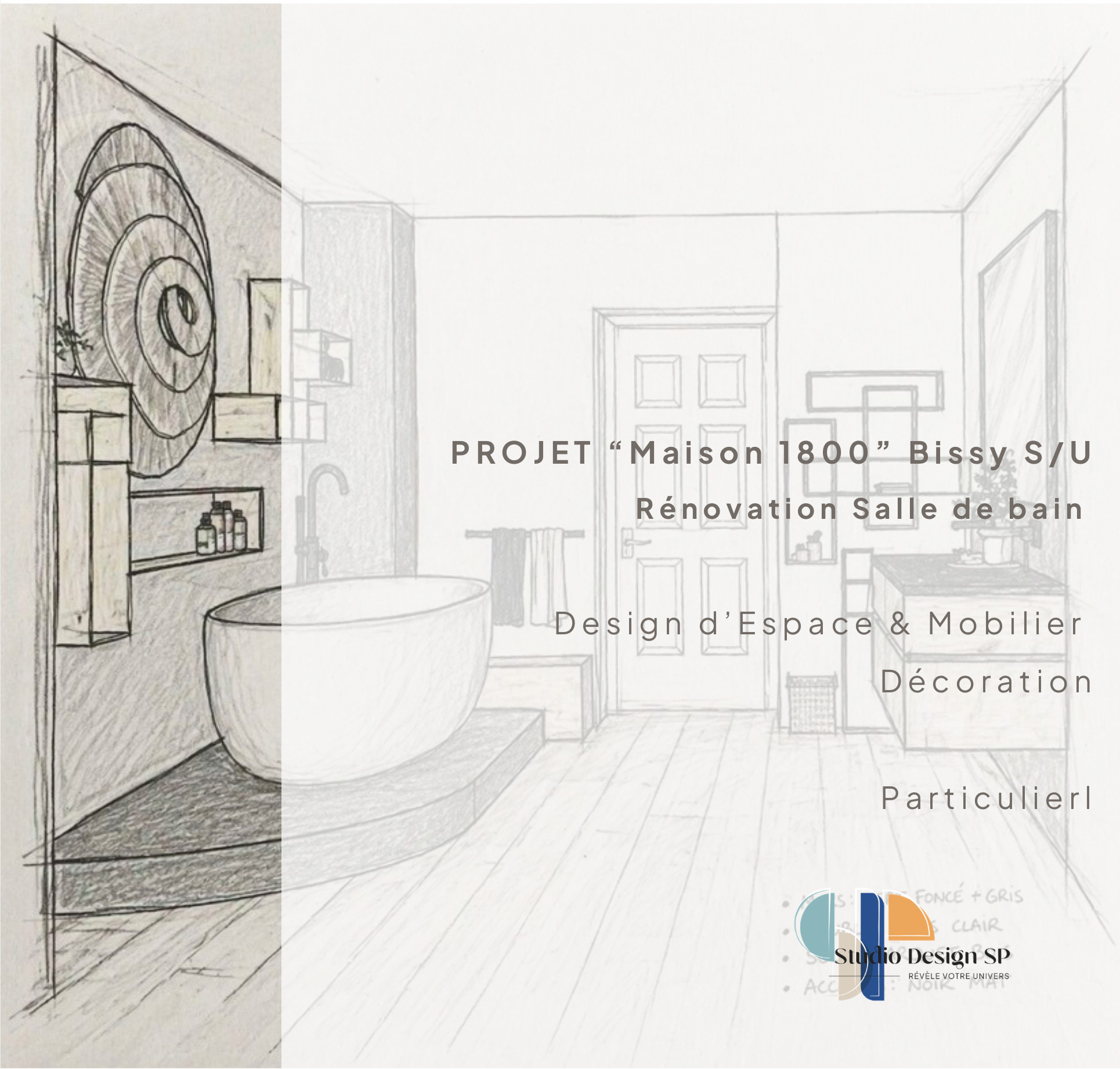 Maison 1800 _ Projet clé en main Salle de bain